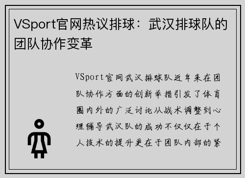 VSport官网热议排球：武汉排球队的团队协作变革